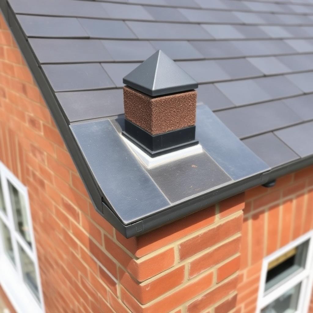 Chimney and leadwork detail